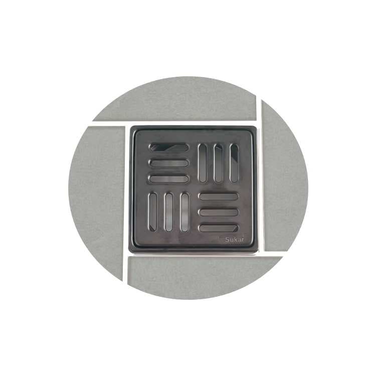 10x10 Siyah Çizgili Yer Süzgeci Izgarası Çizgi - Görsel 1