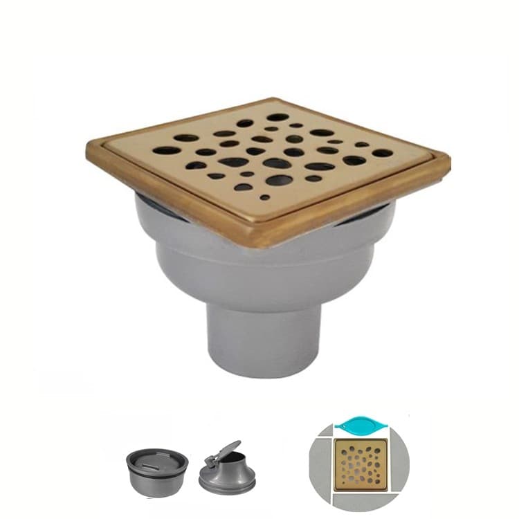 Gold Yer Süzgeci Çakıl 10x10 - Alttan Çıkışlı Ø50