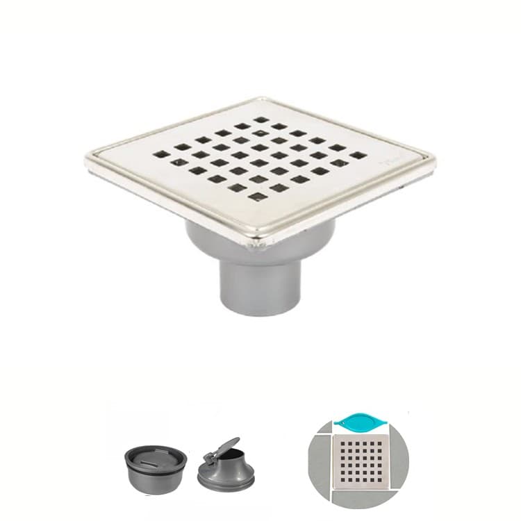 Sukar Klasik Yer Süzgeci 15x15 Alttan Çıkışlı Ø50