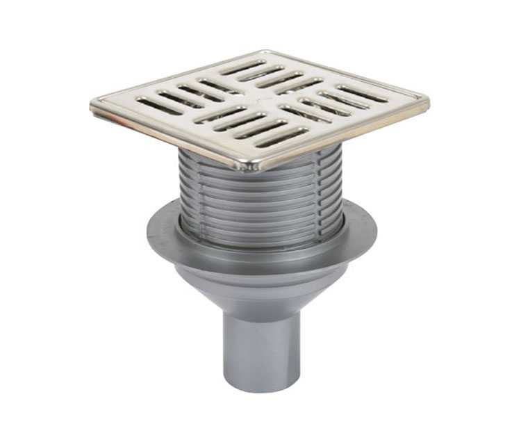 Sukar Line 15 15x15 Paslanmaz Yer Süzgeci Alttan Çıkışlı 9050-15-1