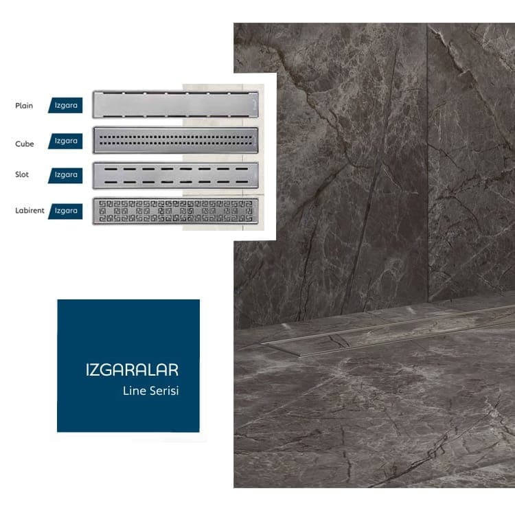 Line Serisi Paslanmaz Çelik Izgaralar - Sukar - Görsel 1