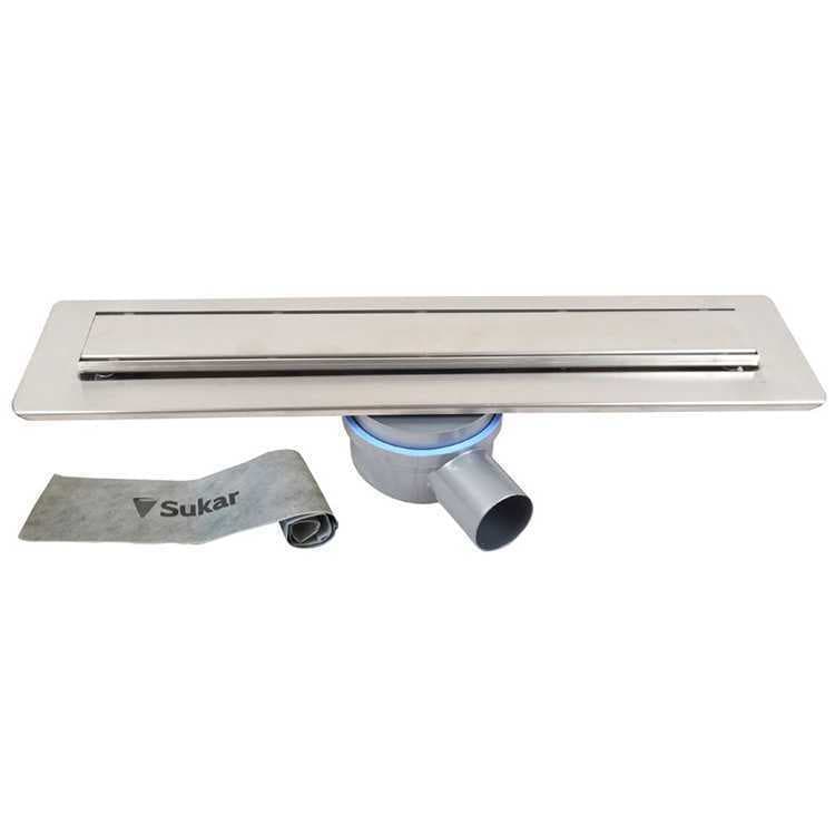 Sukar Duş Kanalı Line-1 Plain Izgara 50cm 1153-1035026-01 - Görsel 1