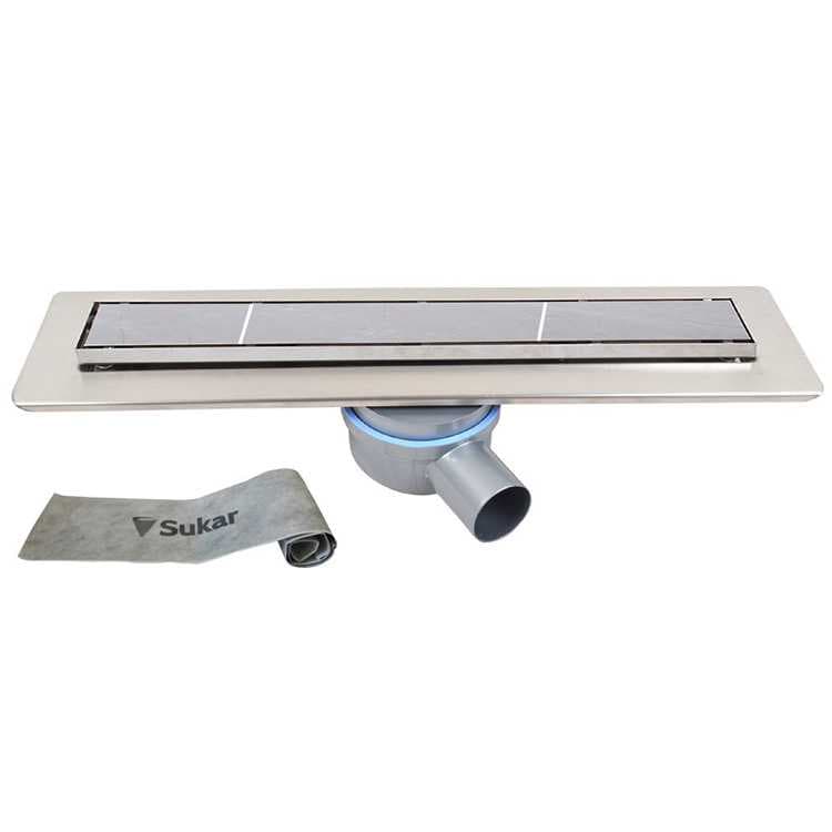 Sukar Duş Kanalı Line-1 Seramik uyumlu 40cm 1153-1254026-01 - Görsel 1