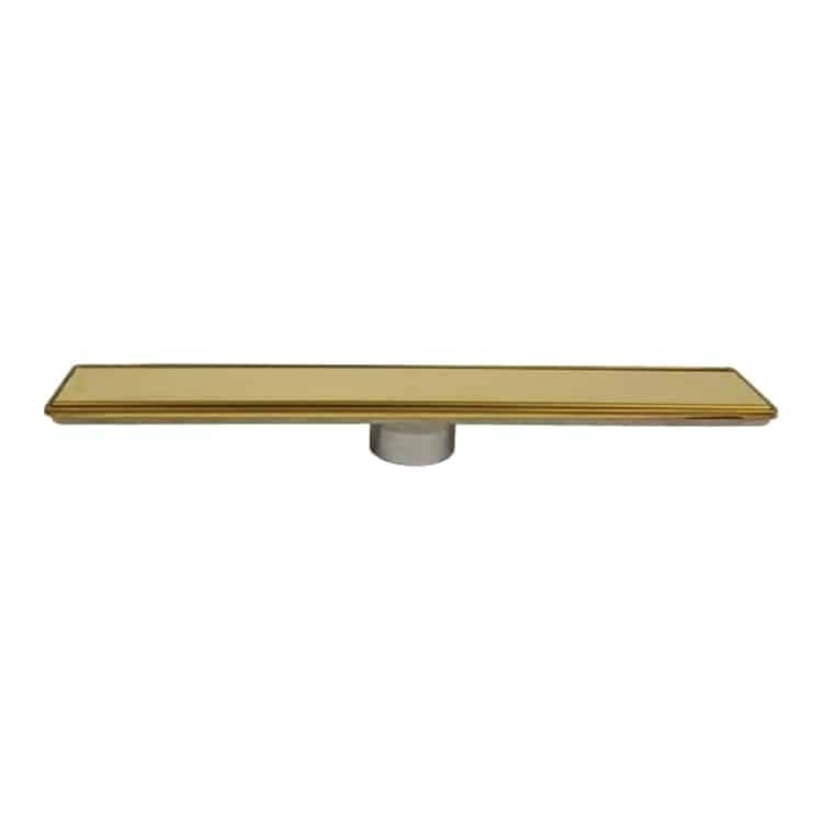 Lineer Duş Süzgeci Line-6 Gold Plain Izgaralı - Görsel 1