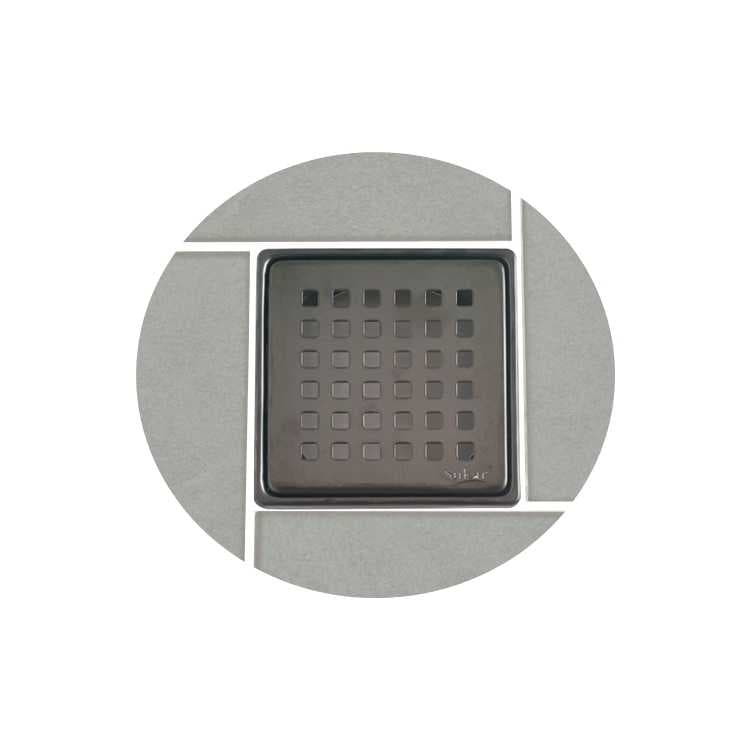 10x10 Siyah Kare Yer Süzgeci Izgarası (Sade Izgara) - Görsel 1