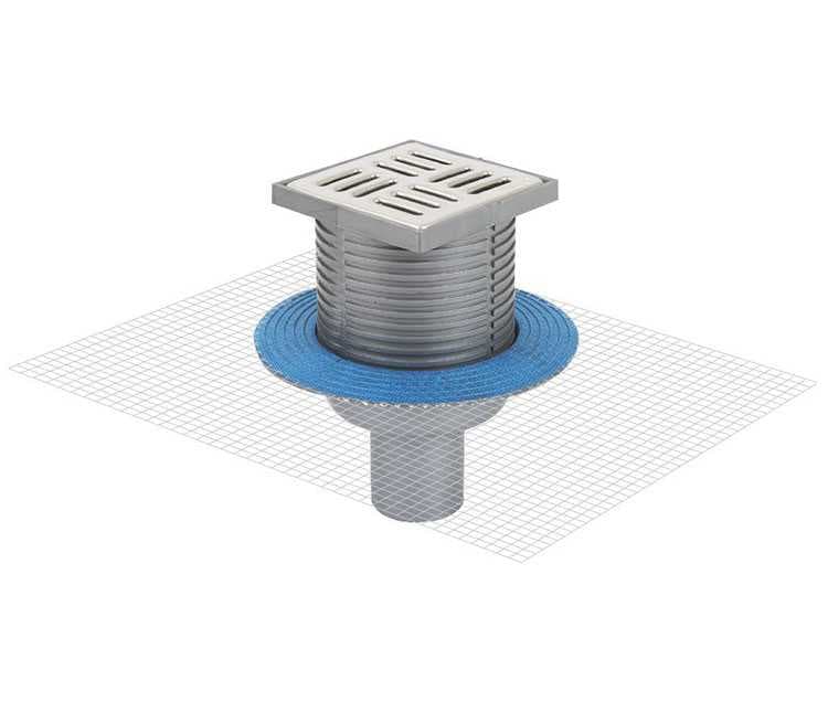 Sukar Line 10 10x10 Plastik Çerçeveli Yer Süzgeci -ECO Alttan Çıkışlı 5050-10