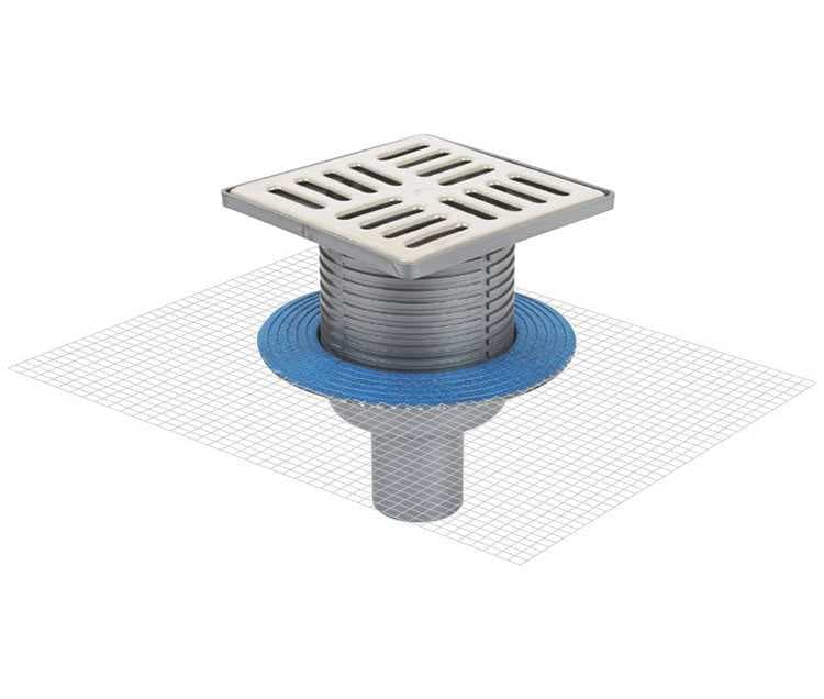 Sukar Line 10 15x15 Plastik Yer Süzgeci Alttan Çıkışlı 5050-15 - Görsel 1