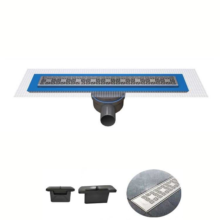 Sukar Fileli Duş Kanalı Line-2 Labirent Izgara 80cm 1154-0988023-01 - Görsel 1